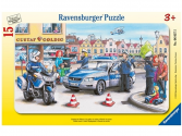 Ravensburger Rendõrség ramapuzzle, 15 darab,  3 éveseknek