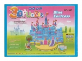 3D puzzle kék kastély,  puzzle, puzleball