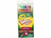Crayola: 18 db csavarható végû színesceruza,  iskolai kellék, hátizsák