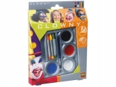 SES Clowny arcfesték, 4+3 színû,  party kellék, étkészlet