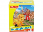 Fisher Price Imaginext - Vörös lovag oroszlánnal,  akciófigurák