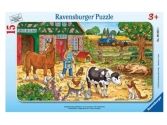 Ravensburger Farmélet ramapuzzle, 15 darab, lego, webshop, webáruház, legó, legókPancsi manók,  1 éveseknek,  1,5 éveseknek,  2 éveseknek,  3 éveseknek, Fisher-Price, Mattel, Fürcsis játékok, Állatok, Babáknak, Fürcsis játékok